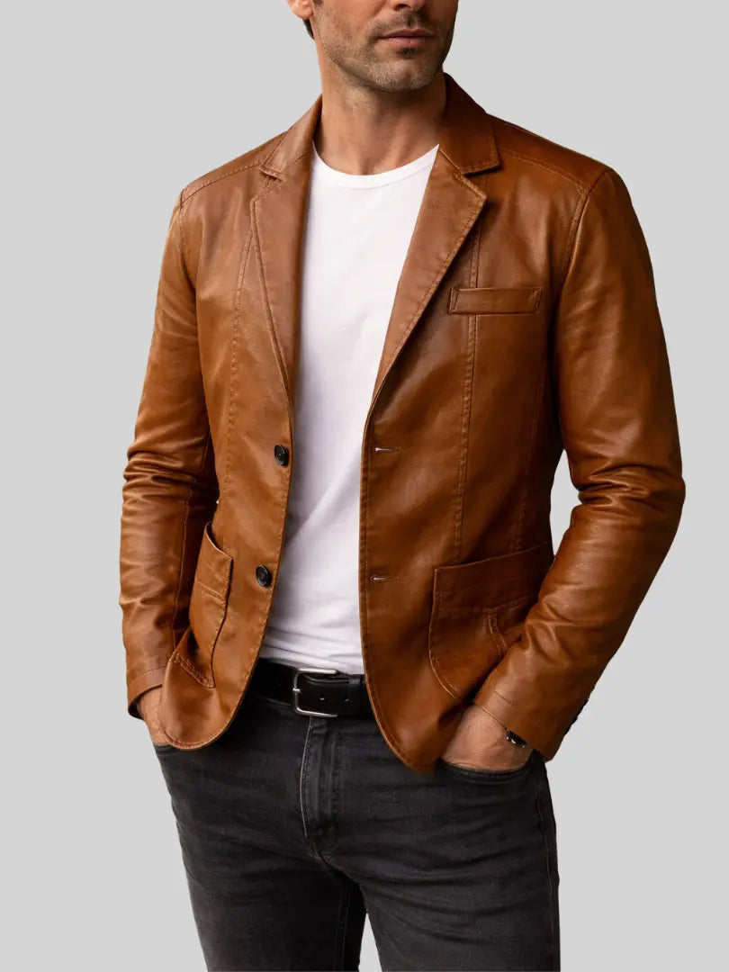 Liam & Ella™ - Vintage Leather Jacket