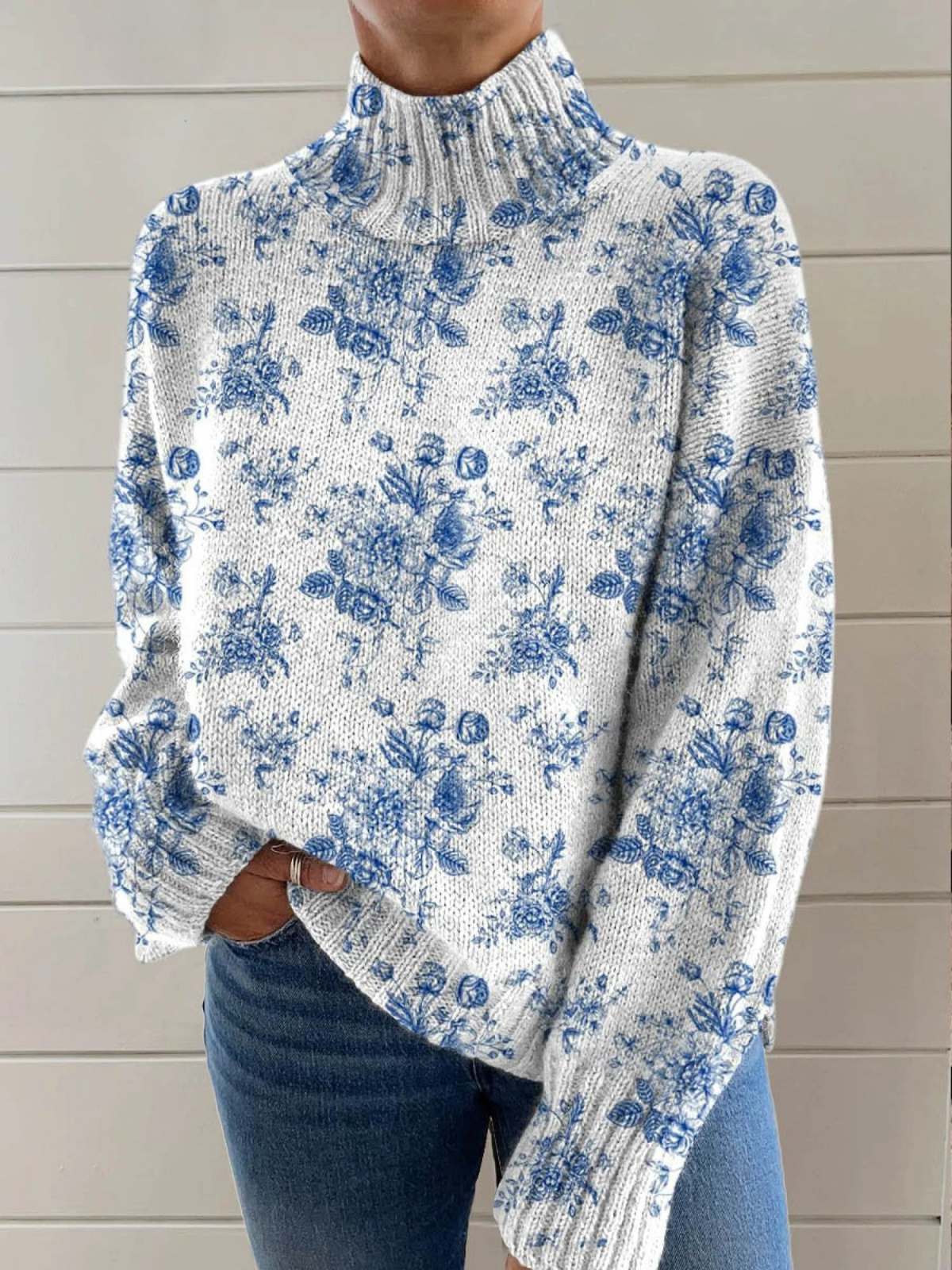 Azura™ - Blossom Turtleneck Jumper